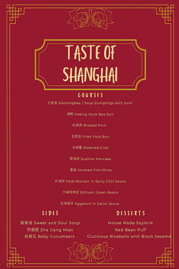 taste of shanghai menu